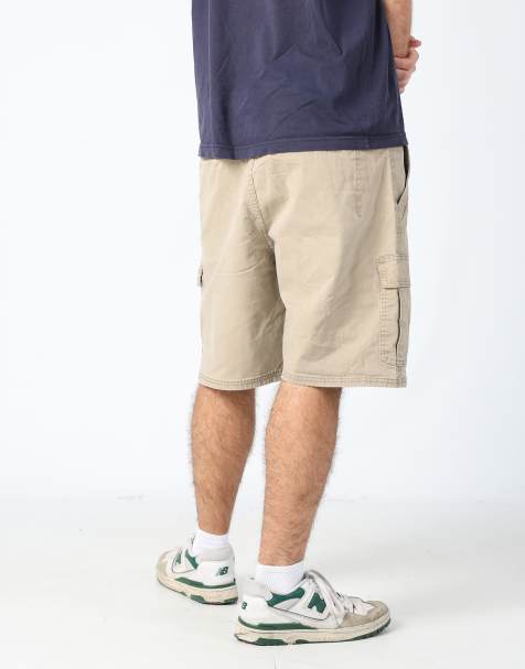 Vintage Wrangler 36x43 canvas cargo shorts in tan - view 1