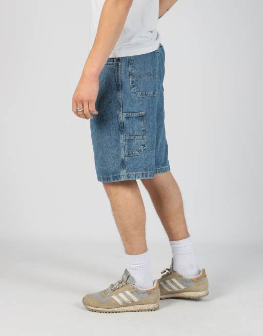 Vintage Wrangler 36x54 denim carpenter baggy jorts shorts in blue, 1 of 4