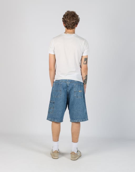 Vintage Wrangler 36x54 denim carpenter baggy jorts shorts in blue, 3 of 4