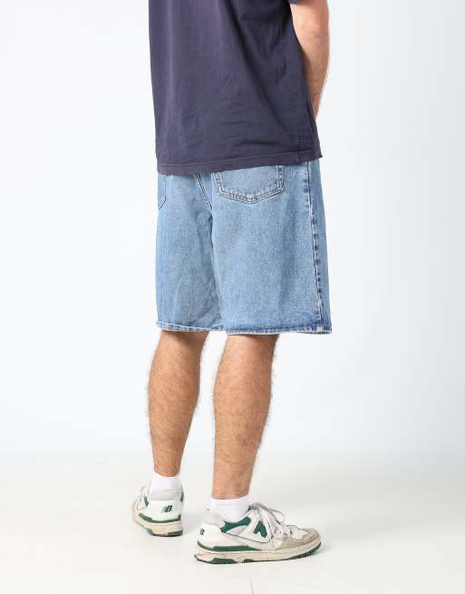 Vintage Wrangler 36x59 denim jorts shorts in light blue