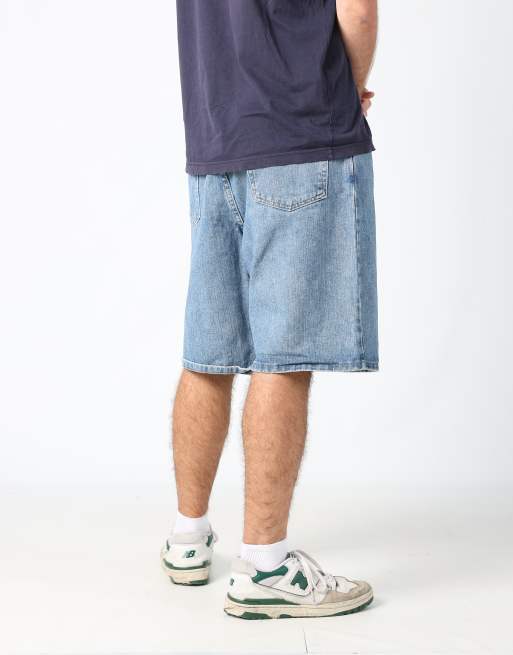 Vintage Wrangler 36x60 denim jorts shorts in light blue