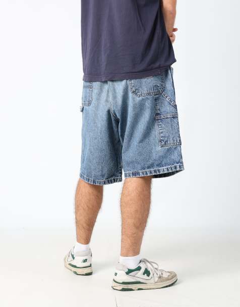 Vintage Wrangler 36x62 denim carpenter baggy jorts shorts in blue - view 1