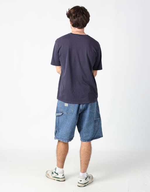 Vintage Wrangler 36x63 denim carpenter baggy jorts shorts in blue, 3 of 4