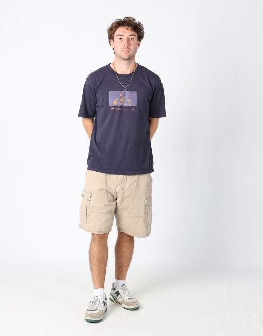 Vintage Wrangler 36x75 canvas cargo shorts in tan, 2 of 4