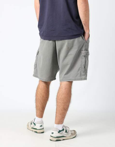 Vintage Wrangler 36x78 canvas cargo shorts in grey - view 1