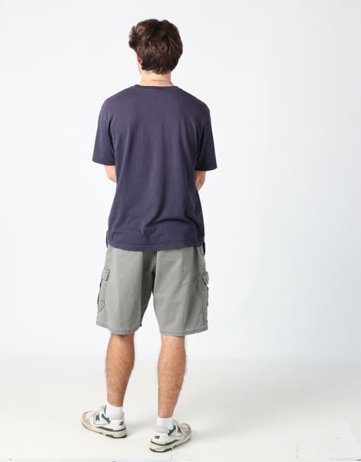 Vintage Wrangler 36x78 canvas cargo shorts in grey, 3 of 4