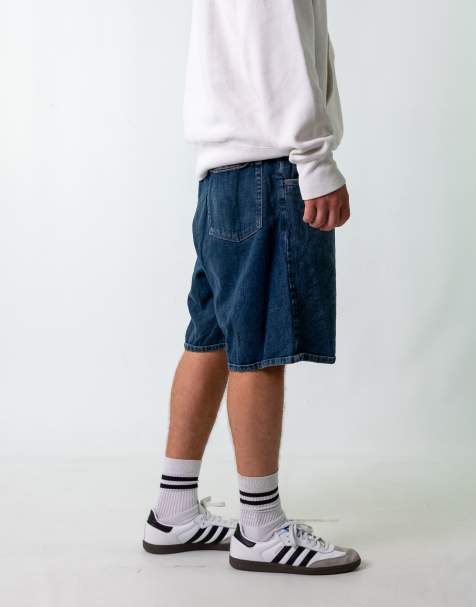 Vintage Wrangler 38" Denim Jorts Shorts Blue - view 1