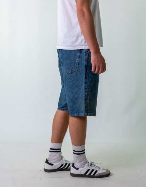 Vintage Wrangler 38" Denim Jorts Shorts Blue - view 1