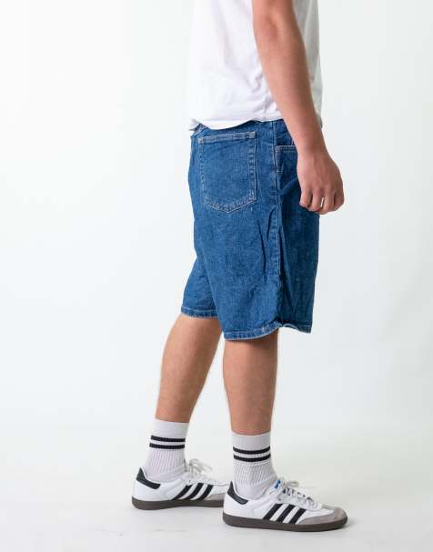 Vintage Wrangler 38" Denim Jorts Shorts Blue - view 1