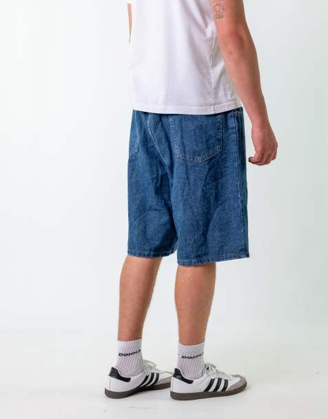 Vintage Wrangler 38" Denim Jorts Shorts Blue - view 1