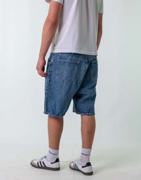 Vintage Wrangler 38" Denim Jorts Shorts Blue - view 1