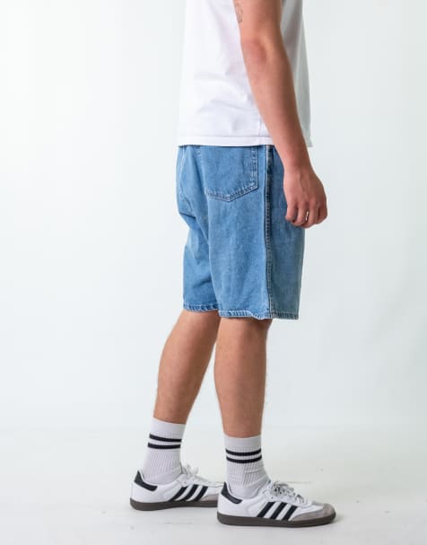 Vintage Wrangler 38" Denim Jorts Shorts Light Blue - view 1