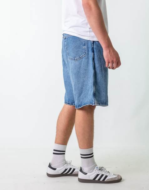 Vintage Wrangler 38" Denim Jorts Shorts Light Blue - view 1