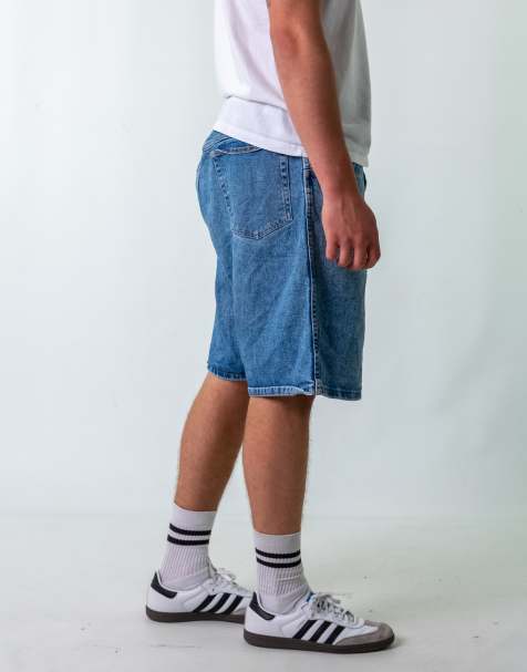 Vintage Wrangler 38" Denim Jorts Shorts Light Blue - view 1