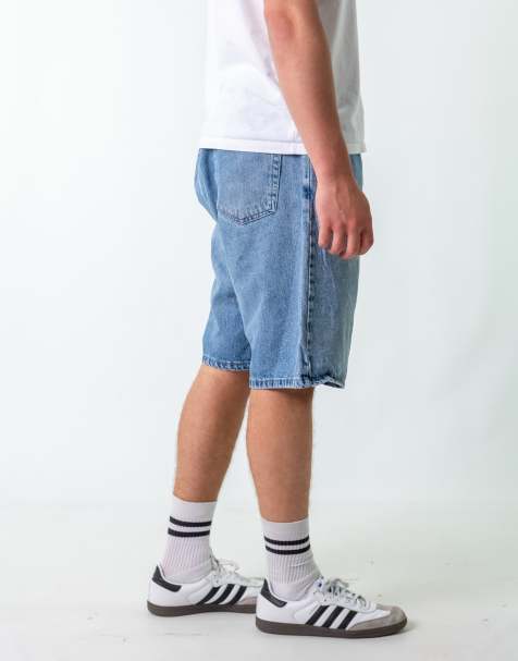 Vintage Wrangler 38" Denim Jorts Shorts Light Blue - view 1