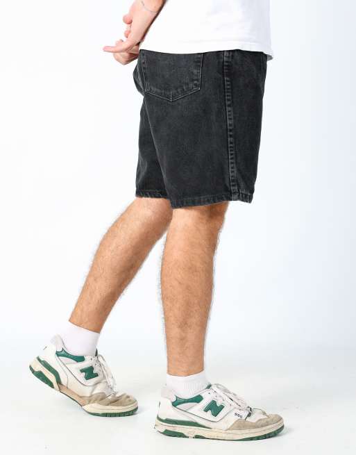 Vintage Wrangler 38x19 denim shorts in black