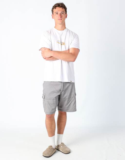 Vintage Wrangler 38x21 canvas cargo shorts in grey