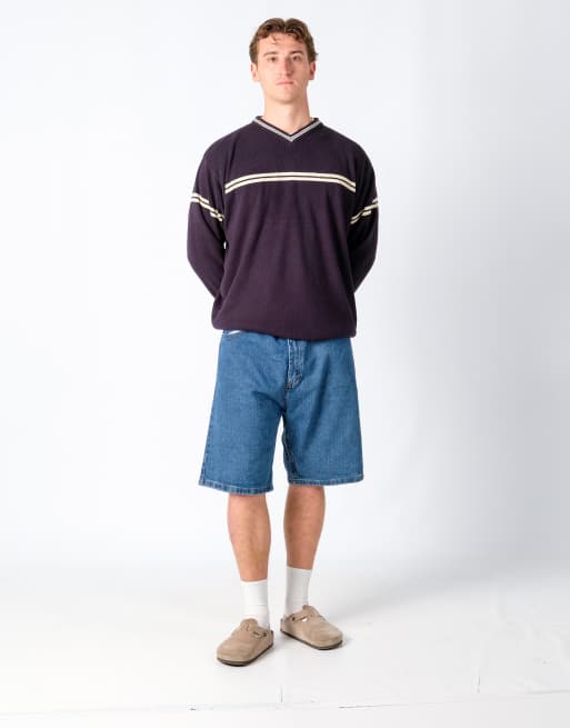 Vintage Wrangler 38x21 Denim Jorts Shorts Blue