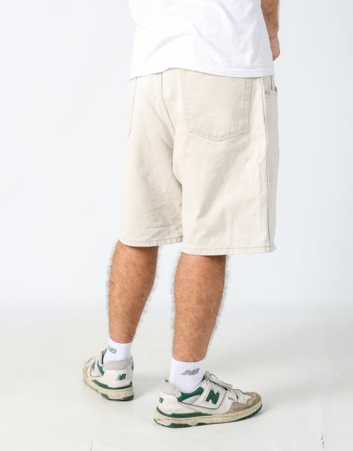 Vintage Wrangler 38x21 denim jorts shorts in beige, 2 of 4
