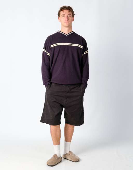 Vintage Wrangler 38x22 Canvas Cargo Shorts Black