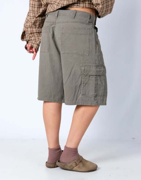 Vintage Wrangler 38x22 Canvas Cargo Shorts Bronze - view 1