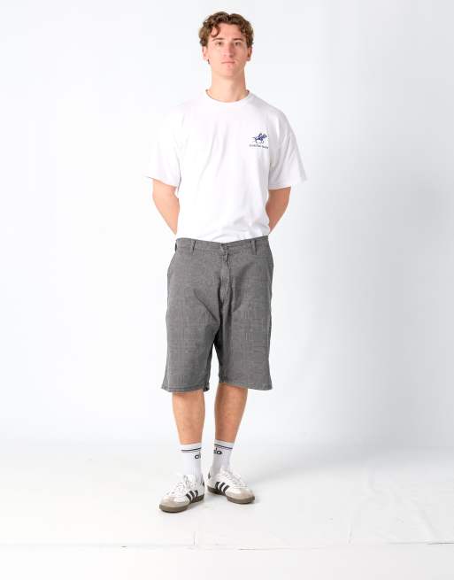 Vintage Wrangler 38x22 Canvas Cargo Shorts Charcoal Grey