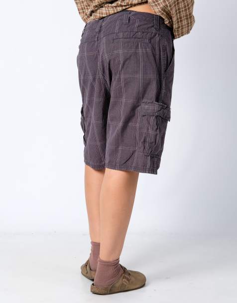 Vintage Wrangler 38x22 Canvas Cargo Shorts Charcoal Grey - view 1