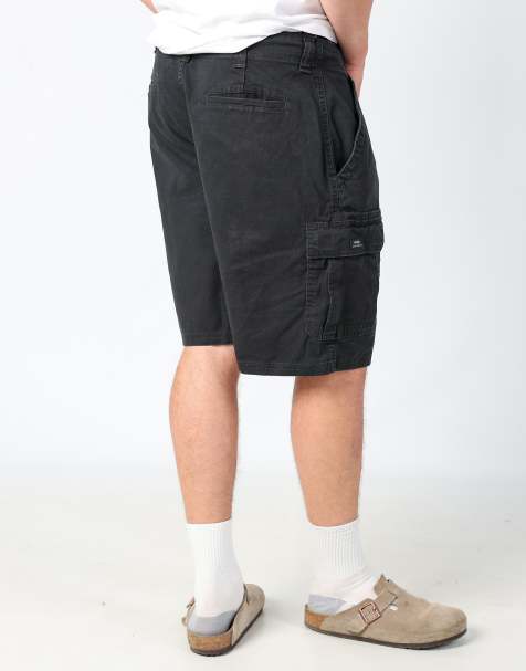 Vintage Wrangler 38x22 canvas cargo shorts in black - view 1