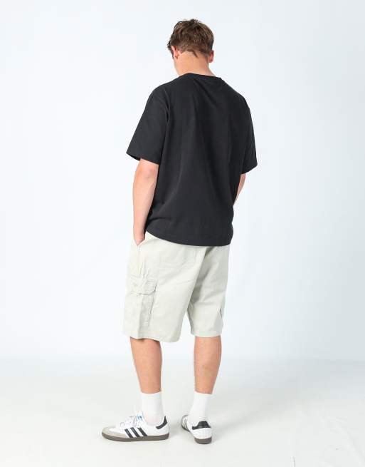 Vintage Wrangler 38x22 canvas cargo shorts in ivory, 3 of 4