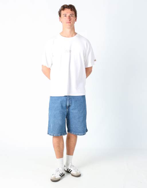 Vintage Wrangler 38x22 denim shorts blue