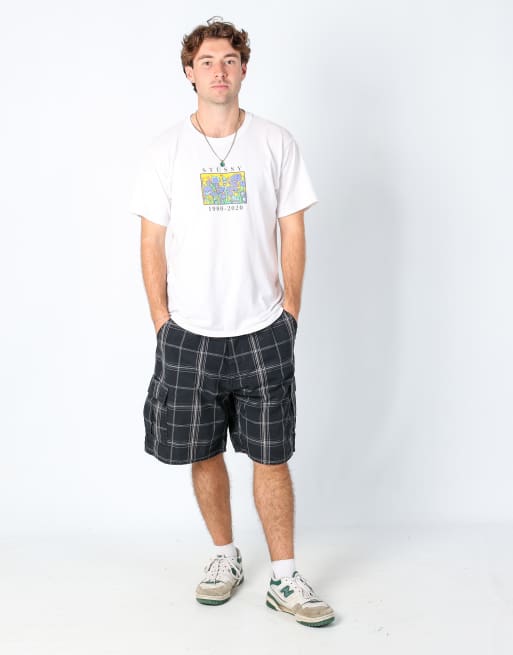 Vintage Wrangler 38x23 canvas cargo shorts in black