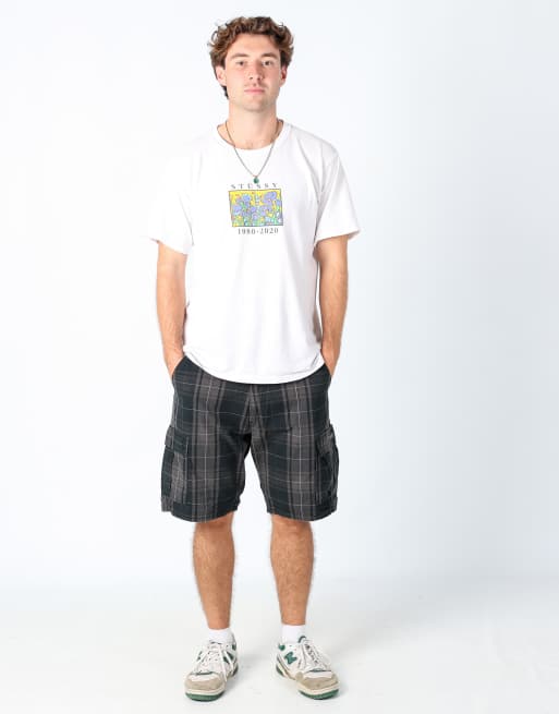 Vintage Wrangler 38x23 canvas cargo shorts in black