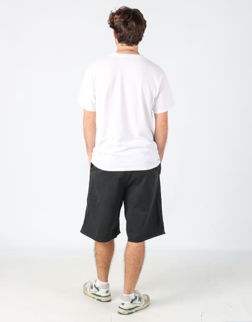 Vintage Wrangler 38x23 canvas cargo shorts in black, 3 of 4