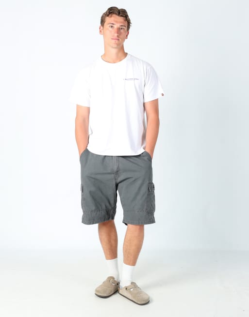 Vintage Wrangler 38x23 canvas cargo shorts in charcoal grey, 2 of 4