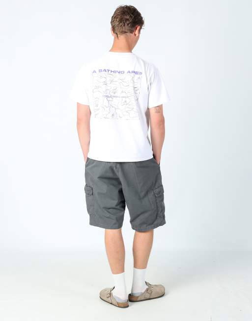 Vintage Wrangler 38x23 canvas cargo shorts in charcoal grey, 3 of 4