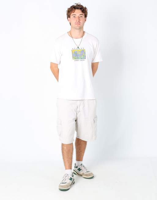 Vintage Wrangler 38x23 canvas cargo shorts in cream, 2 of 4