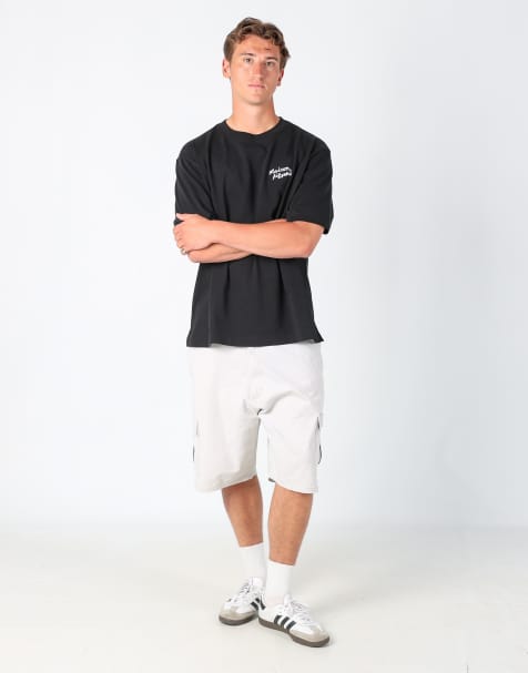 Vintage Wrangler 38x23 canvas cargo shorts in ivory - view 1