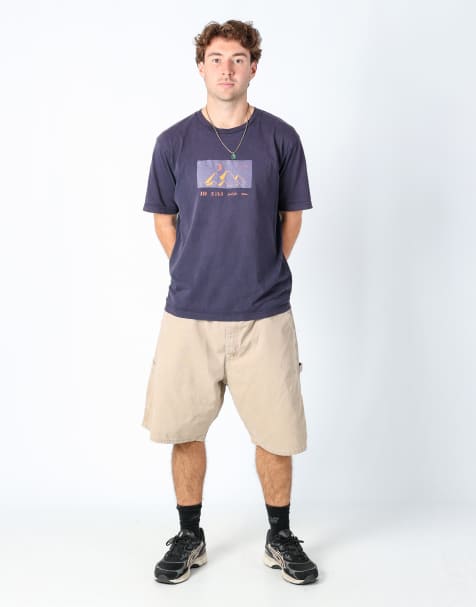 Vintage Wrangler 38x23 canvas cargo shorts tan - view 1