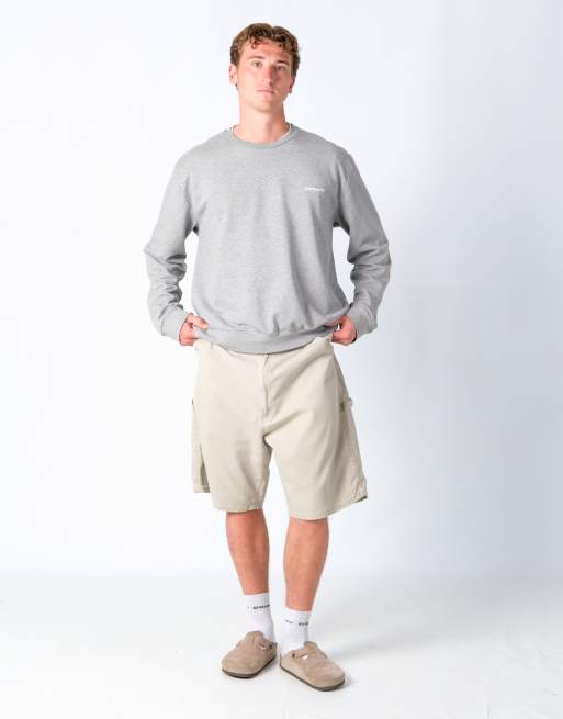 Vintage Wrangler 38x23 Canvas Carpenter Baggy Shorts Beige