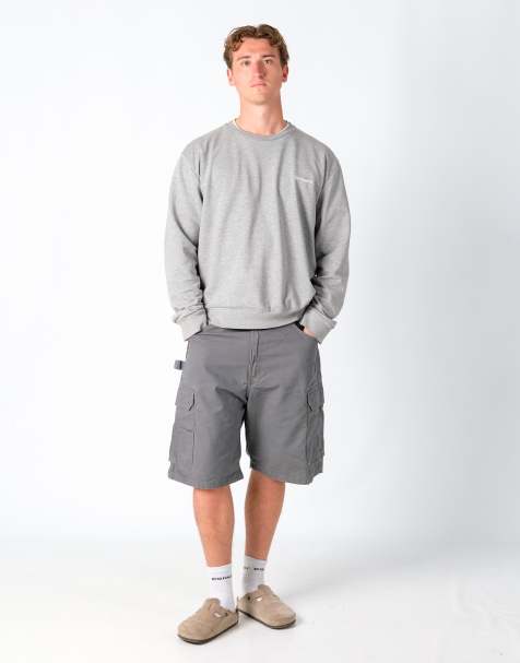 Vintage Wrangler 38x23 Canvas Carpenter Baggy Shorts Dark Green - view 1