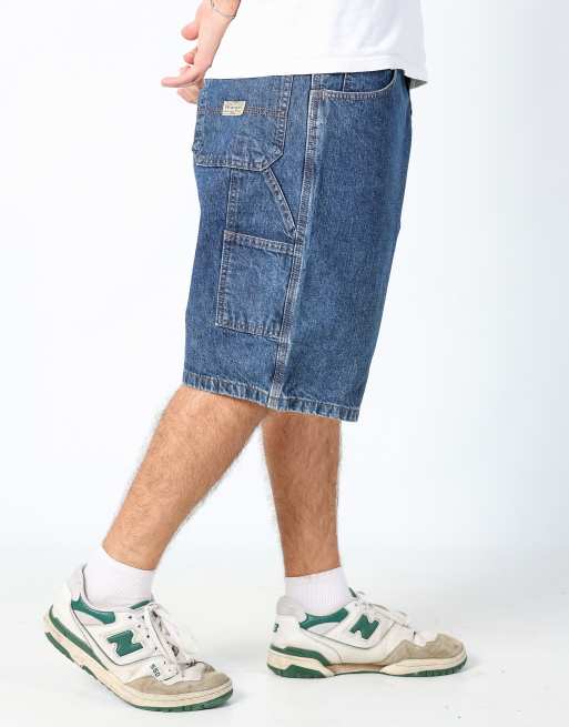 Vintage Wrangler 38x23 denim shorts in blue