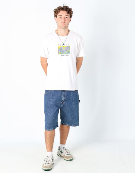 Vintage Wrangler 38x23 denim shorts in blue, 2 of 4