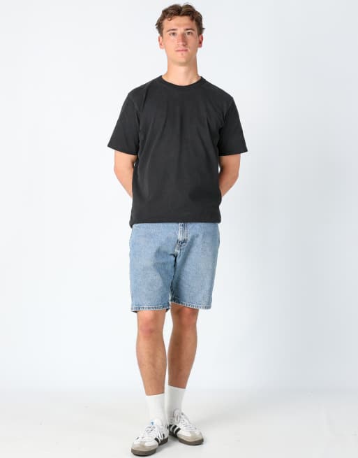 Vintage Wrangler 38x23 denim shorts in blue