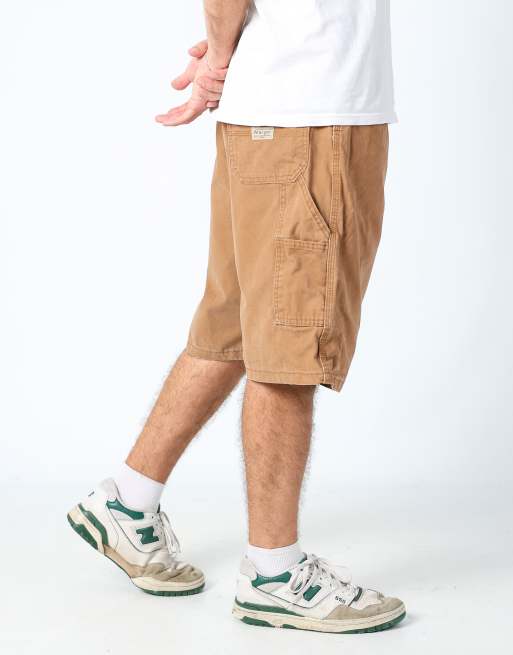 Vintage Wrangler 38x24 canvas cargo shorts in bronze