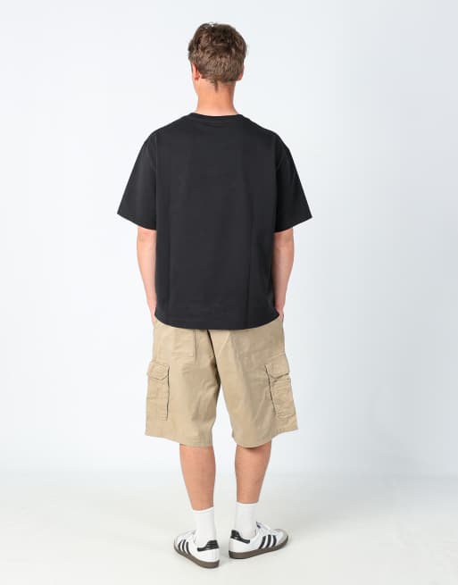 Vintage Wrangler 38x24 canvas cargo shorts in tan, 3 of 4