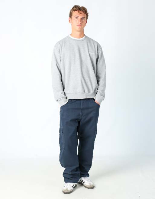 Vintage Wrangler 38x30 woven cargo pants in navy blue