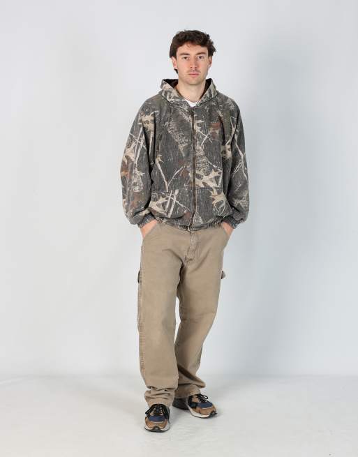 Vintage Wrangler 38x32 canvas carpenter jeans in tan