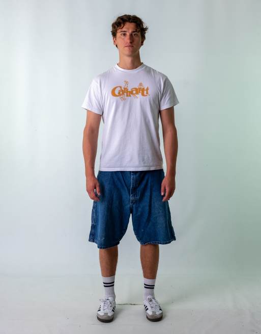 Short bleu pour homme d'été et tendance - En coton et lin - Décontracté