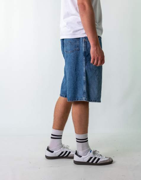 Vintage Wrangler 40" Denim Jorts Shorts Blue - view 1