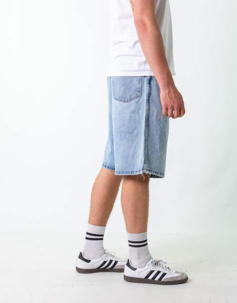 Vintage Wrangler 40" Denim Jorts Shorts Light Blue - view 1